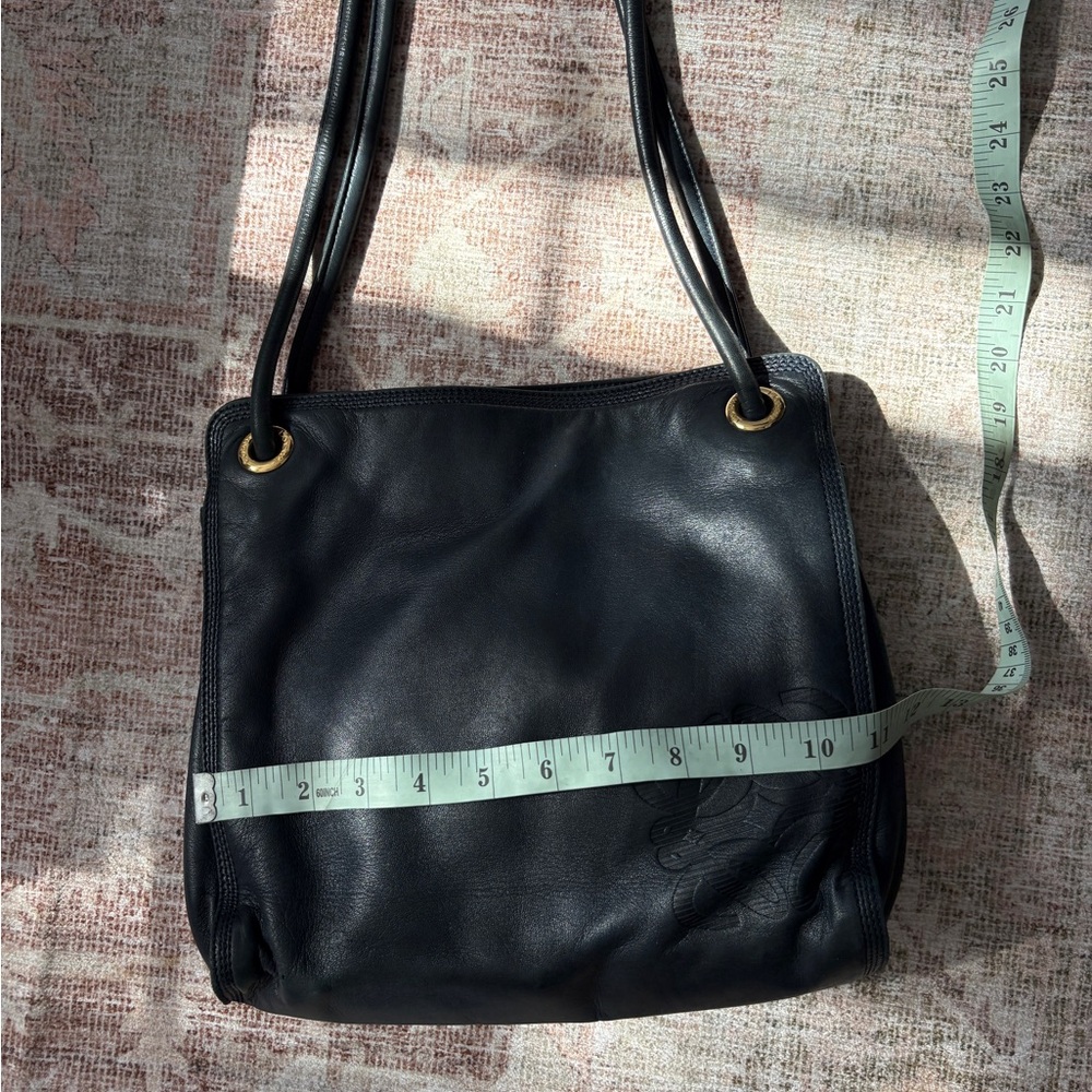 vintage Loewe shopper bag dark navy blue - Picture 5 of 8